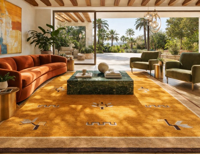 butter yellow carpet